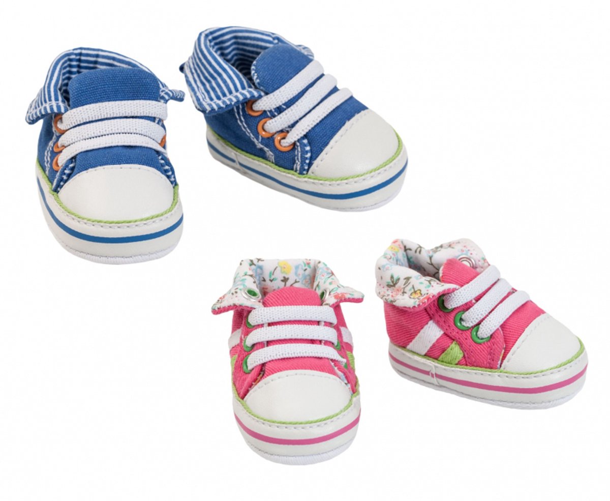 Scarpe da bambola sneaker rosa, 38-45 cm