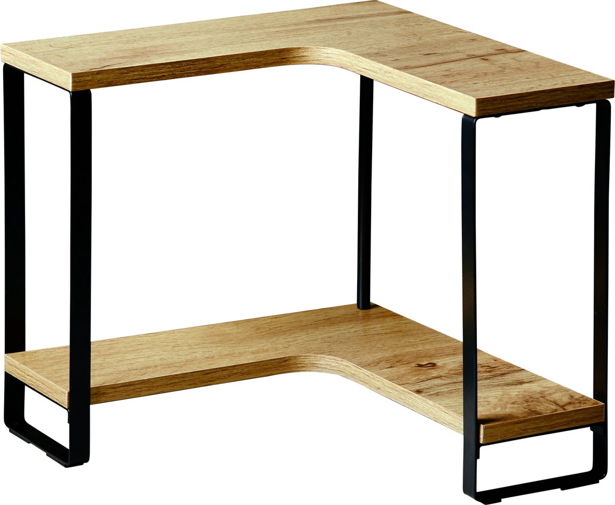 Kesper estante esquinero para encimera de cocina - 2 niveles - madera metal - organizador - 30 x 30 x 28 cm - elevador