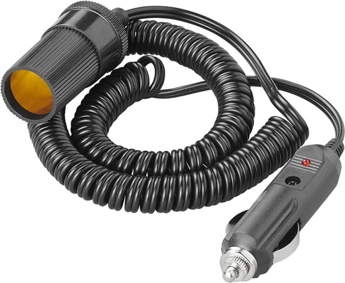 Proplus cavo prolunga per accendisigari 3m 12v 24v max. 3 amp. cavo arrotolato
