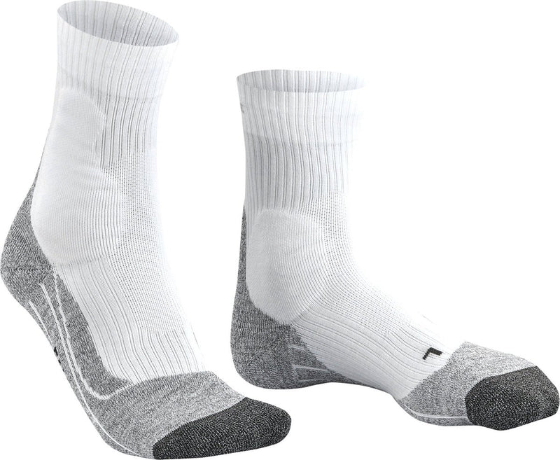 Falke te2 calcetines de tenis de material funcional de algodón anti-ampollas hombres blanco - talla 39-41