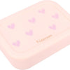 Kidzroom magical meadows lunchbox - 1.2 l - 6 x 17 x 12 cm - roze - hartjes