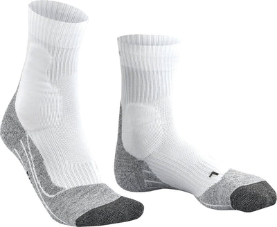 Calzini da tennis da uomo in materiale funzionale Falke Te2 anti-vesciche in cotone bianco - taglia 42-43