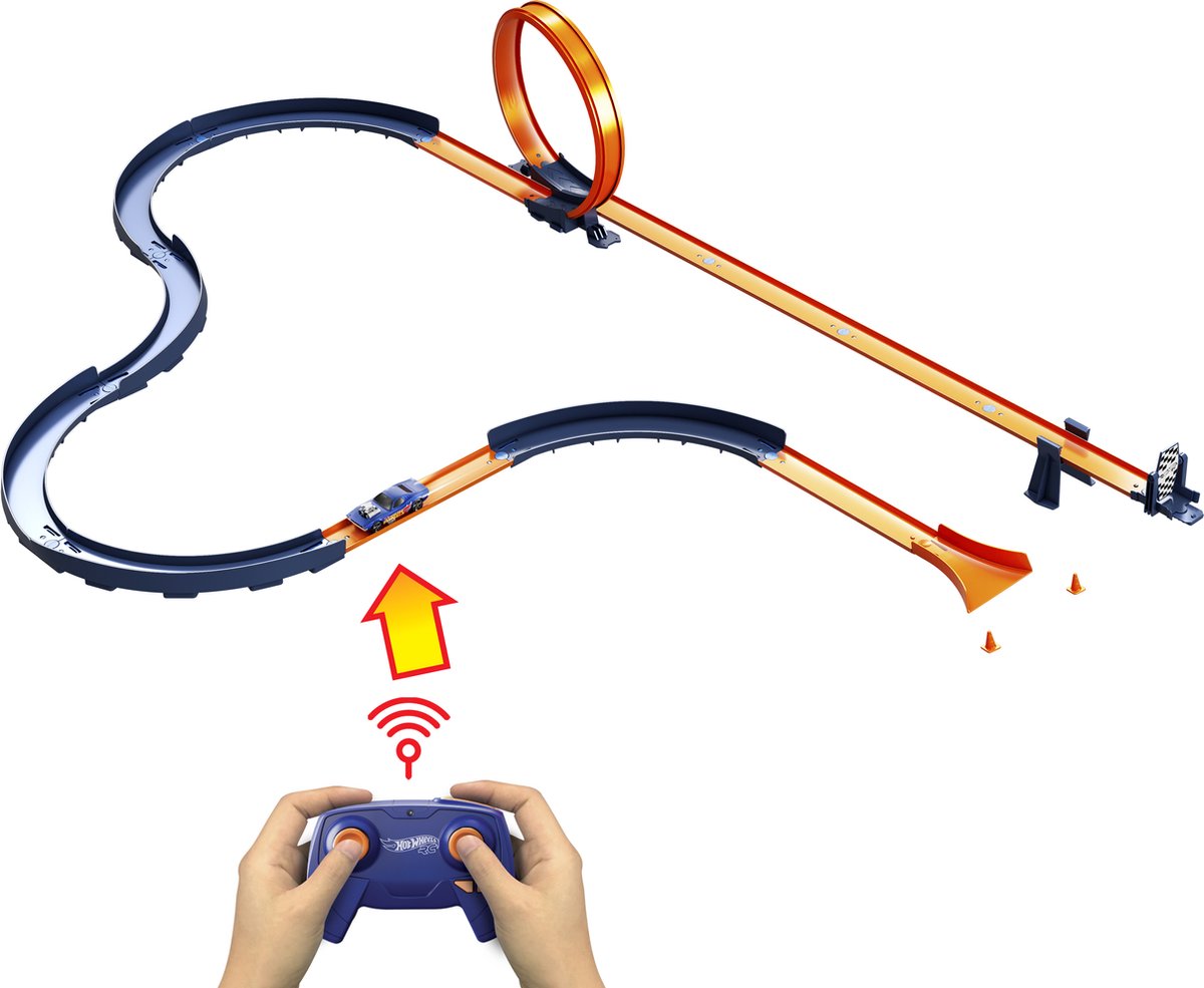 Set di piste per sfida di velocità Hot Wheels RC