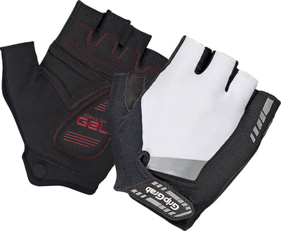 Gripgrab - supergel padded korte vinger zomer fietshandschoenen wielrenhandschoenen met padding - wit - unisex - maat m
