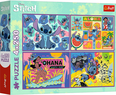 Trefl puzzle disney lilo stitch - 4x250 piezas - fsc mix.