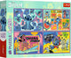 Puzzle Trefl disney lilo stitch - 4x250 pezzi - fsc mix.