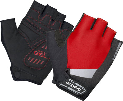 Gripgrab - supergel padded korte vinger zomer fietshandschoenen wielrenhandschoenen met padding - rood - unisex - maat xxl