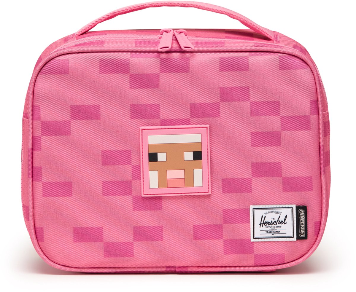 Herschel minecraft pop quiz lunch box little - pink sheep