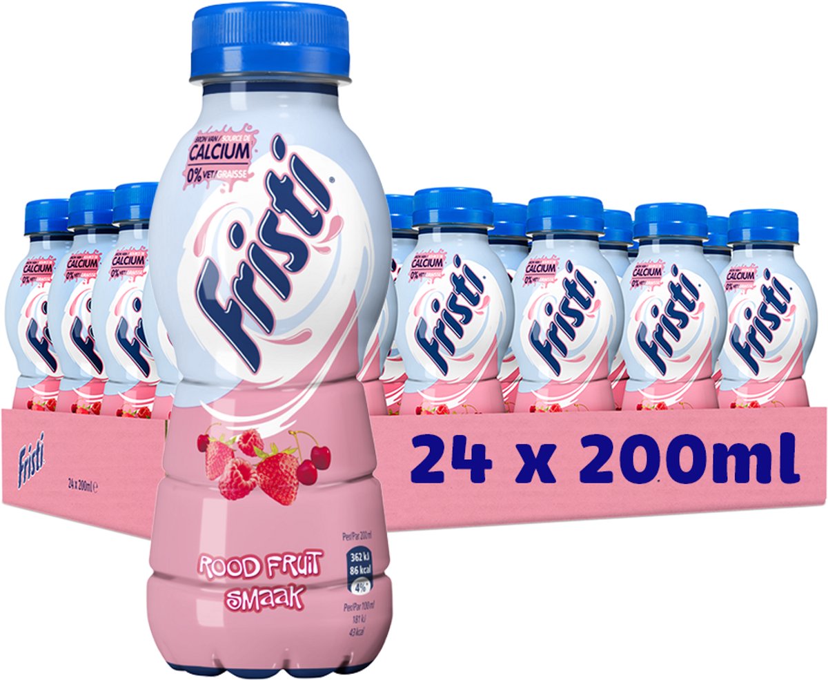 Gusto Fristi frutti rossi – Bottiglie in PET – 24 x 200 ml – Confezione risparmio
