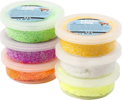 Foam clay ®, colori primaverili, 6x14 gr 1 scatola