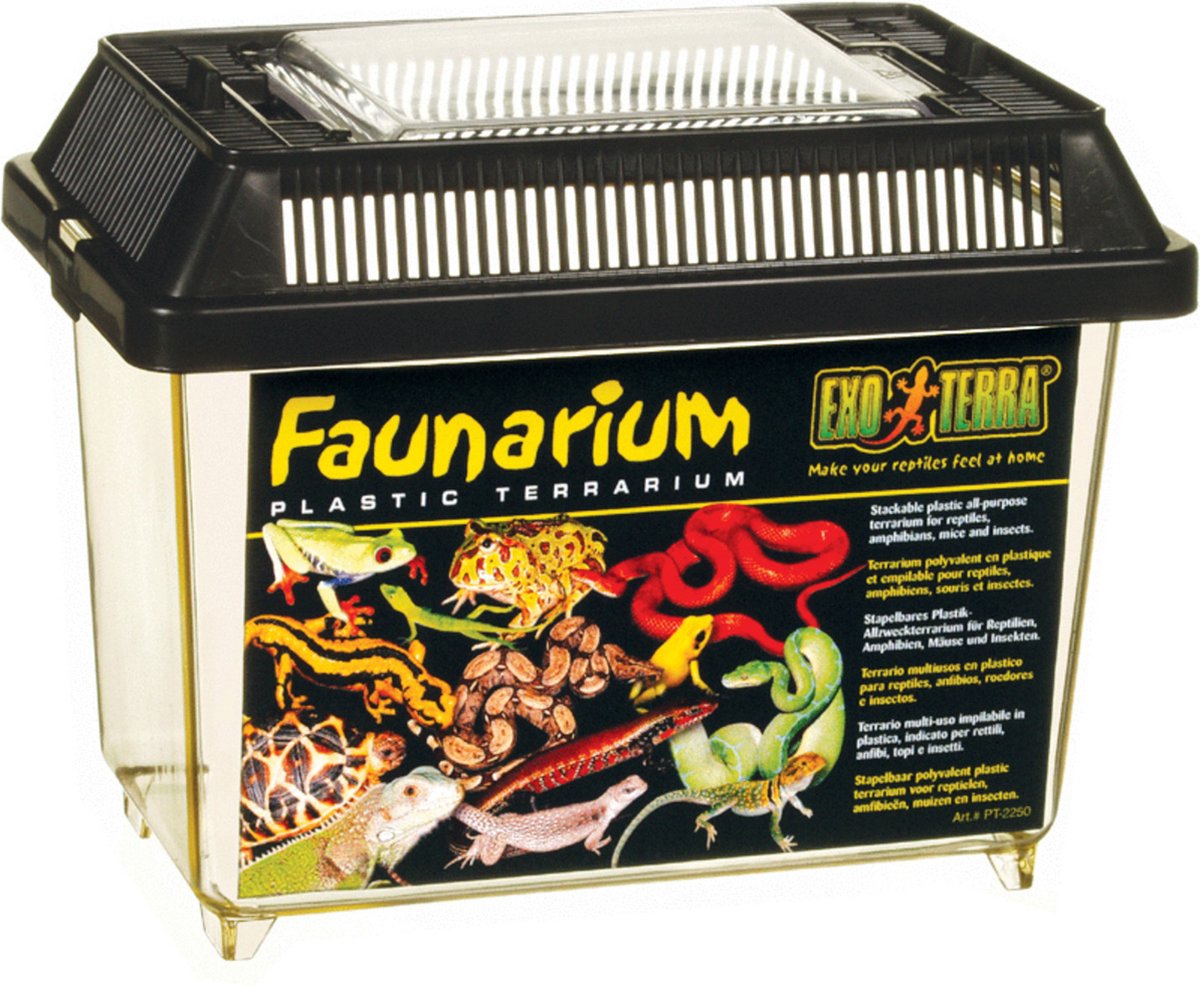 Exo terra terrario faunarium mini nero 18x11x12,5 cm