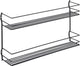 Metaltex metaltex pepito rack di erbe 2 piani 36x8x19 cm nero