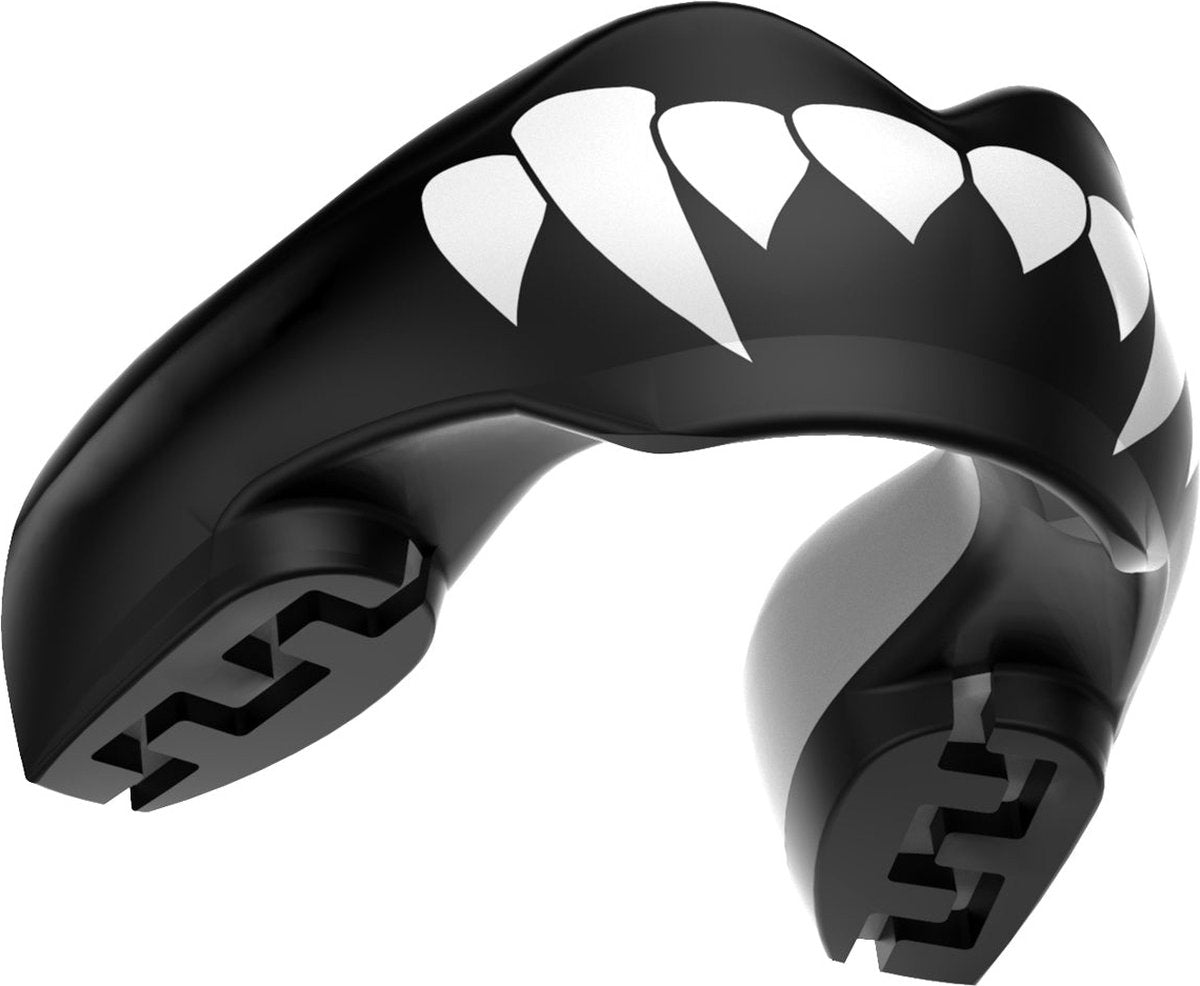 Safejawz protector bucal para frenillos senior Drácula blanco y negro