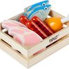 Tidlo Playets in legno carne e pesce in scatola, 8dlg.