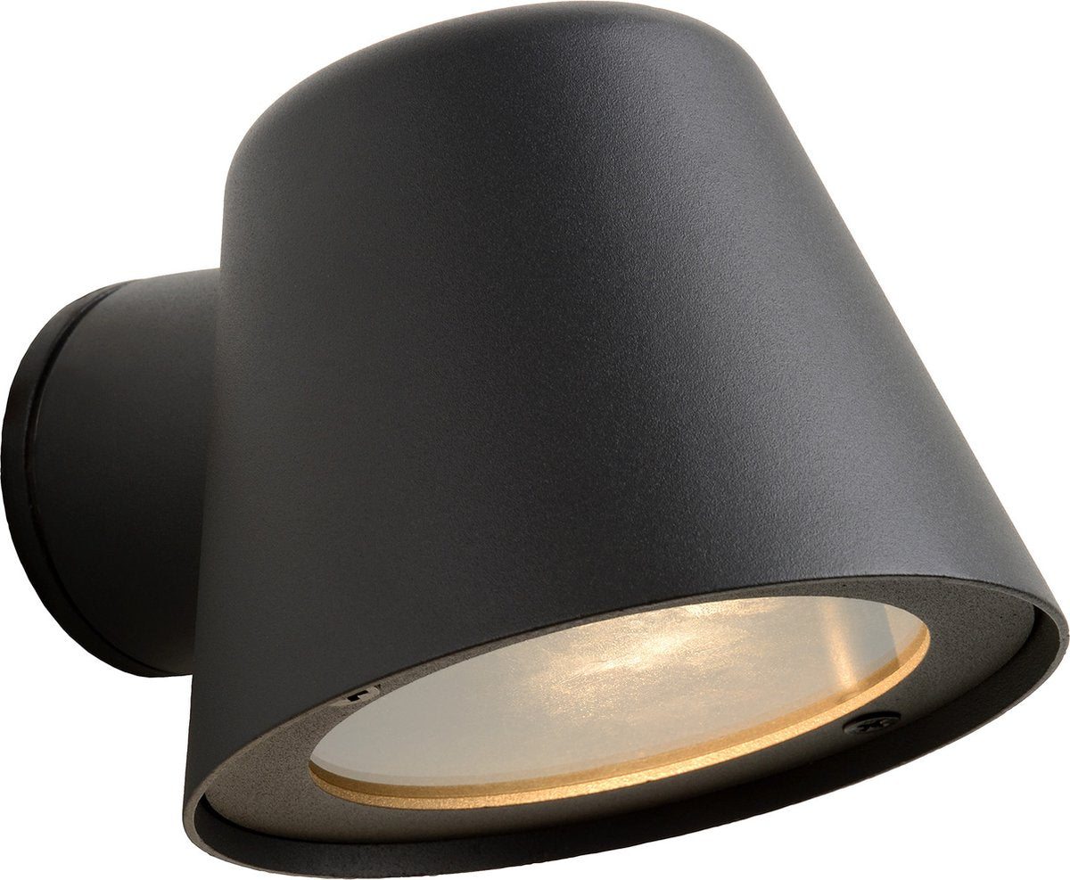 Lucide dingo-led - lampada da parete interni esterni - led dimmerabile - gu10 - 1x5w 3000k - ip44 - antracite