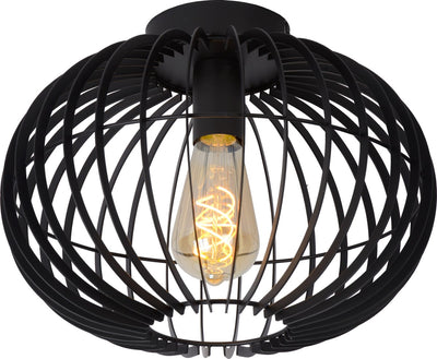 Lucide reda - ceiling lamp (ceiling lamp) - ø 32 cm - 1xe27 - black