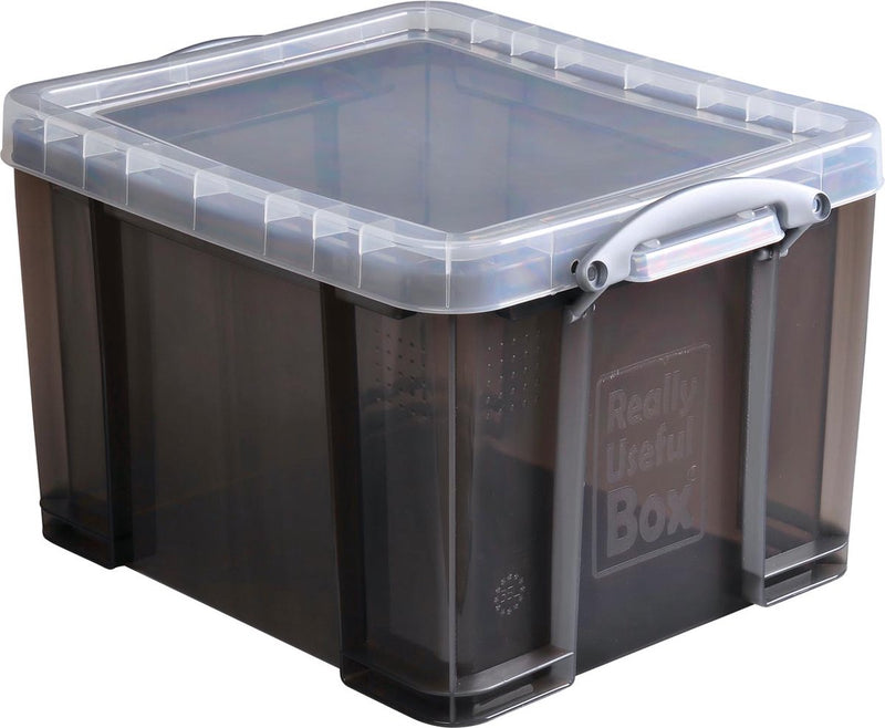 Really useful box 35 liter transparant gerookt