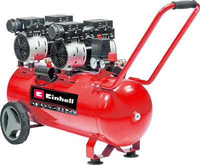 Einhell electric compressor te-ac 50 silent - 1500 w - 8 bar - 50 l tank - suction capacity: 270 l min - 54 db (quieter than normal compressors) - oil-free
