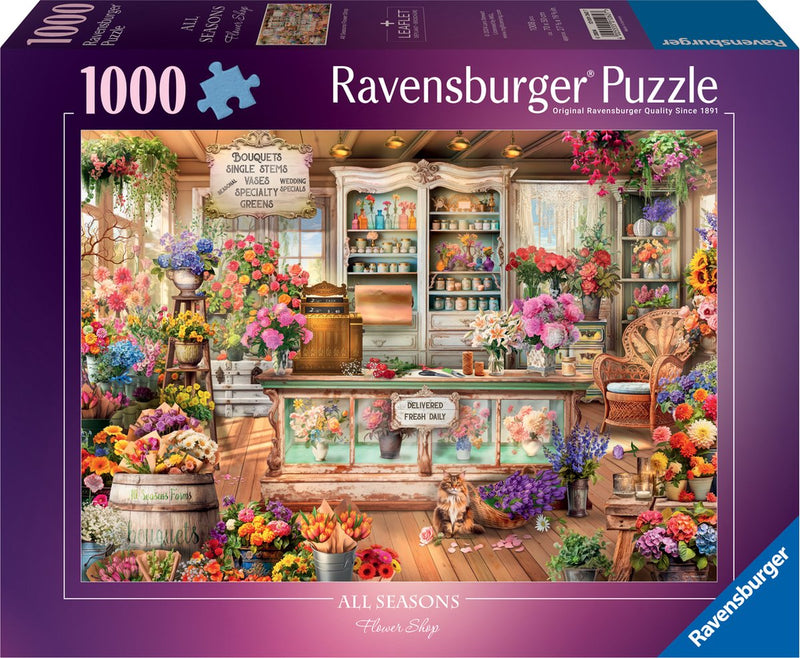 RAVENSBURGER PUZLE All Seasons Flowershop 1000 pezzi