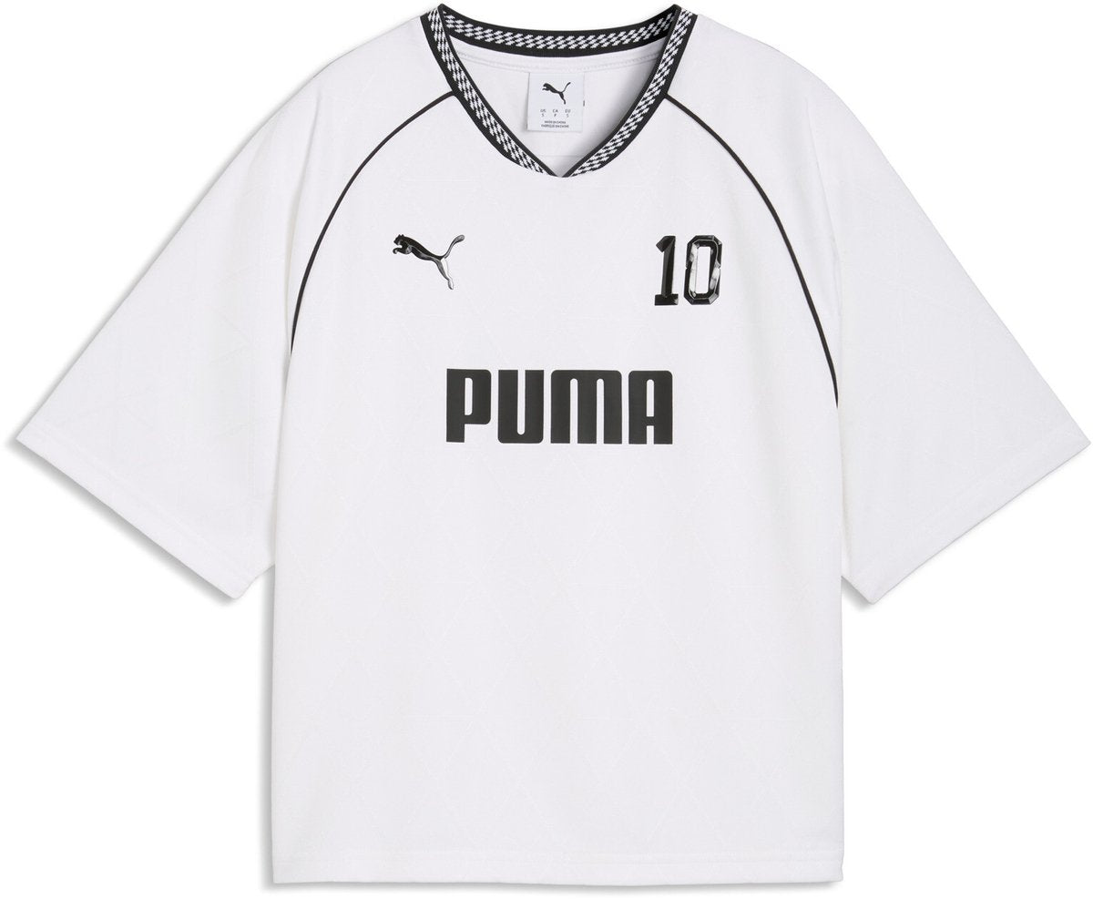 Puma sport relaxed jersey dames t-shirt - white