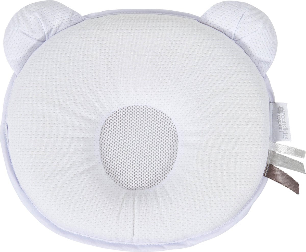 Candide - baby kussen - plat hoofd - petit panda air+ - wit
