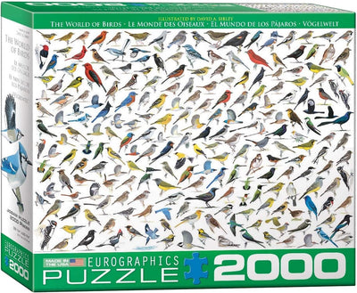 Eurographics - de wereld van vogels [the world of birds] - david sibley - 2000 stukjes 97×68cm (b×h) - familie legpuzzel