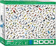 Eurographics - il mondo degli uccelli - david sibley - 2000 pezzi 97×68 cm (l×a) - puzzle per famiglie