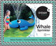 Piscina Didak - figura hinchable - aspersor ballena - 110x45 cm