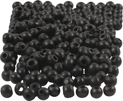 Creativ Company Wooden Beads Black, 150º.