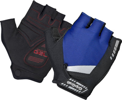 Gripgrab - supergel padded korte vinger zomer fietshandschoenen wielrenhandschoenen met padding - navy blauw - unisex - maat s
