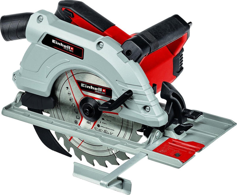 Sierra circular einhell te-cs 190 1 - 1500 w - 6.000 t min - ø190 - máx. profundidad de corte a 90° 45°: 66 48 mm - incl. 1x hoja de sierra (ø190x30x2,4 mm 24 dientes)