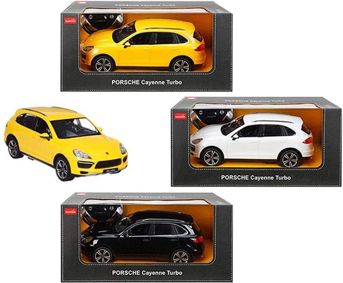Rastar porsche cayenne turbo rc amarillo - 1:14 - r c.