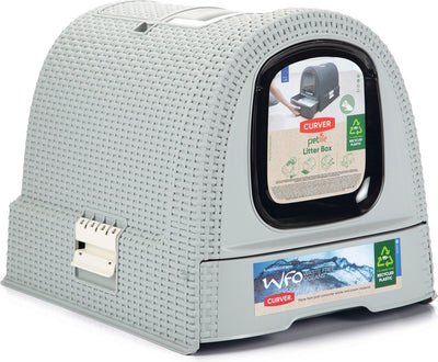 Caja de arena Curver con cajón - 51,5x38,5x40cm - gris claro -