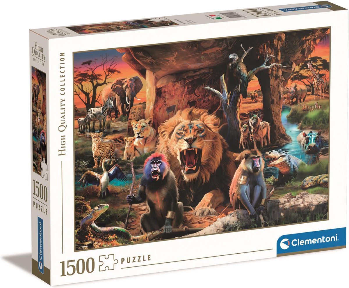 Clementoni - puzzel - 1500 stukjes - dieren thema - puzzel voor volwassenen - high quality collection
