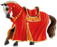 Cavallo da torneo Bullyland rosso (80768)