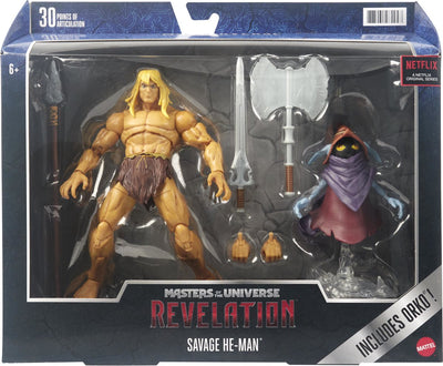 Masters of the universe masterverse revelation savage he-man - playing figure