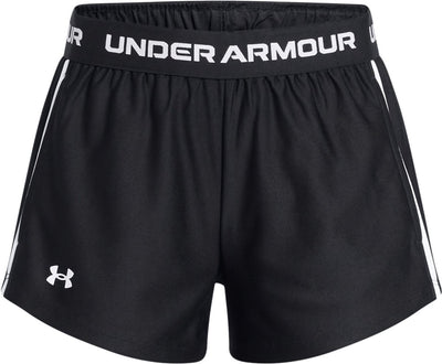 Under Armour G Tech Play Up Pantaloni sportivi corti per ragazze - nero nero bianco