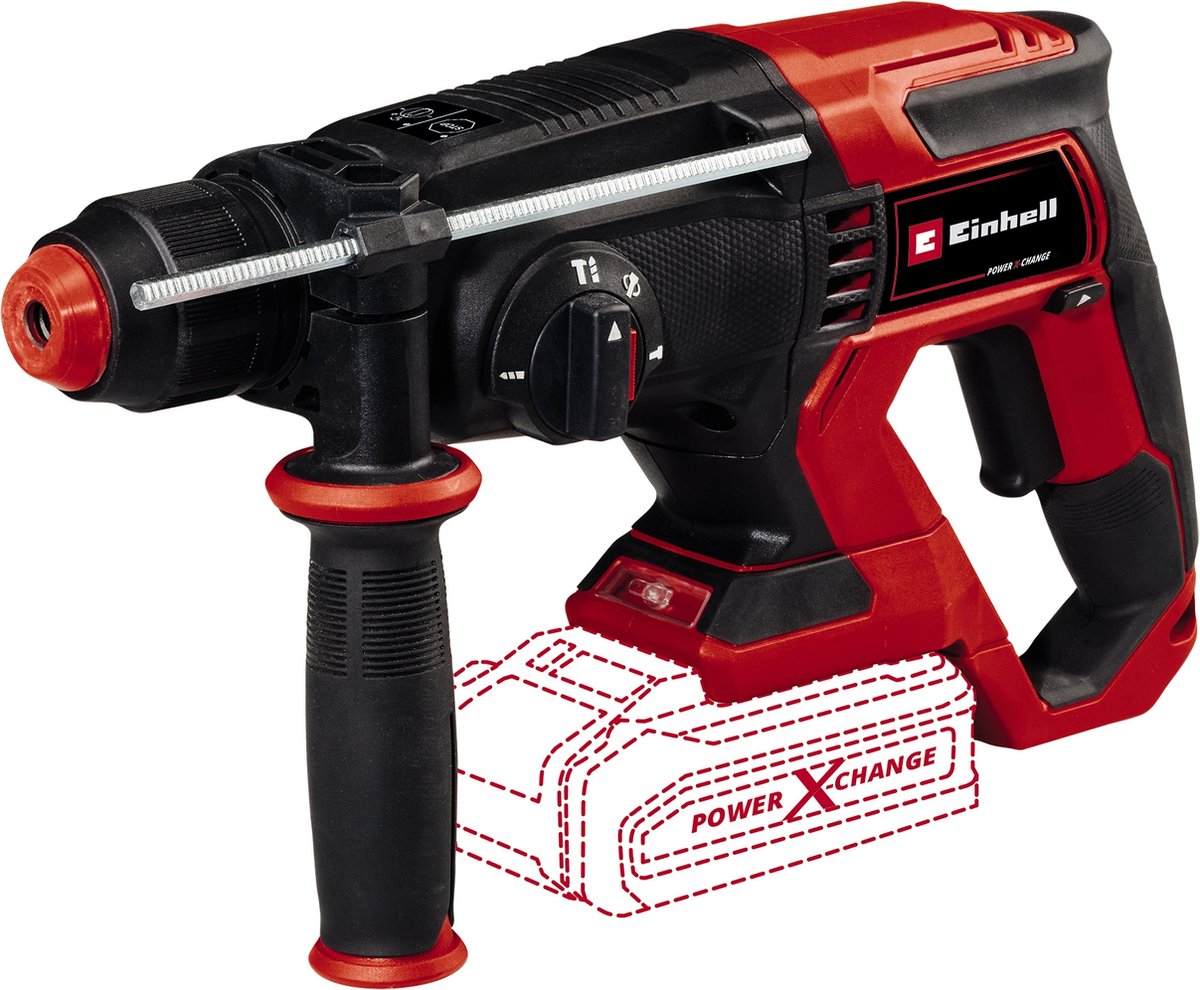 Trapano avvitatore a percussione a batteria Einhell te-hd 18 20 li solo - potenza