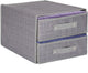 Springos kast organizer | kleding organizer | opberger | 2 lades | grijs