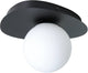 Lampada da soffitto Eglo castrovido - bagno - g9 - 23,5 cm - bianco e nero