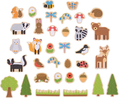 Bigjigs Wooden Magnets Forest, 35st.