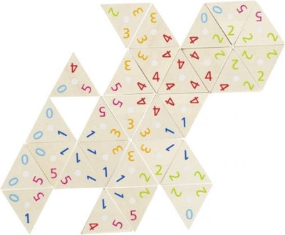 Juego tri-domino de madera de Goki