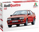 Italeri maqueta de coche - 3671 audi quattro - rojo - plástico de coche - 1:24 - construcción modelo