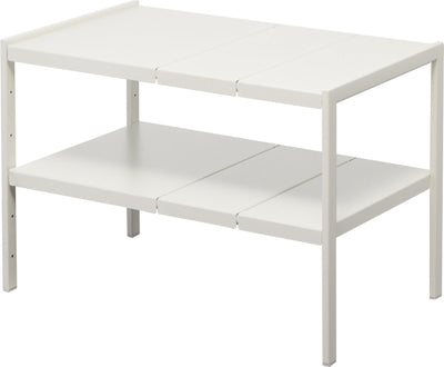 Yamazaki keukenkast organizer uitschuifbaar - 2 niveaus - tower - wit