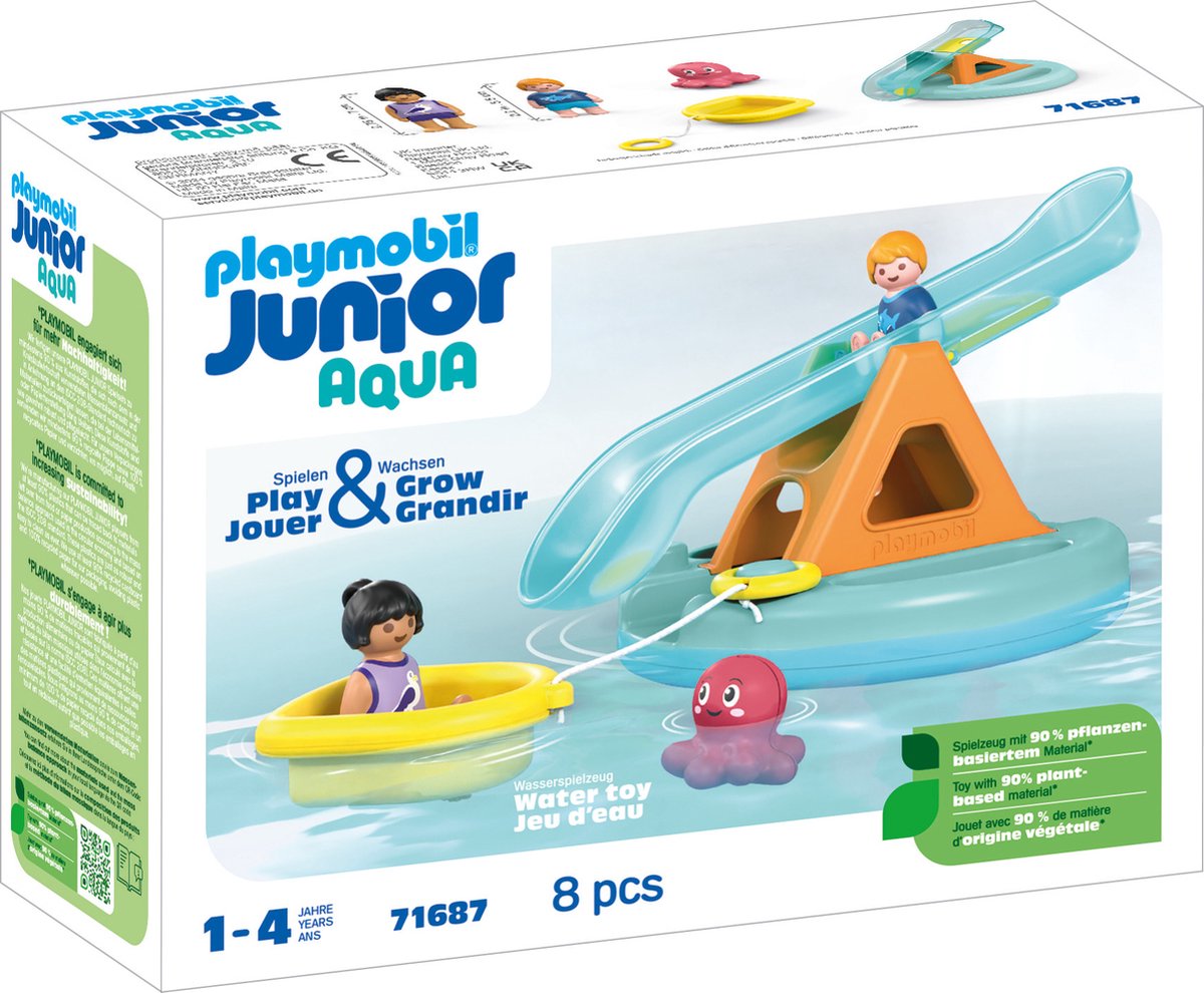 Playmobil Junior Swim Island con scivolo d'acqua 71687