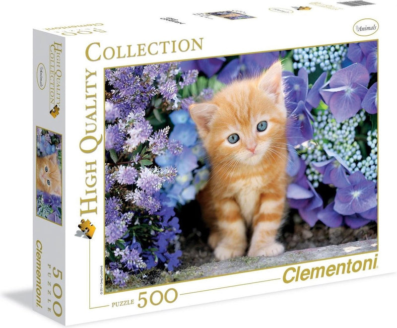 Clementoni Puzzle Cat con flores, 500 °.
