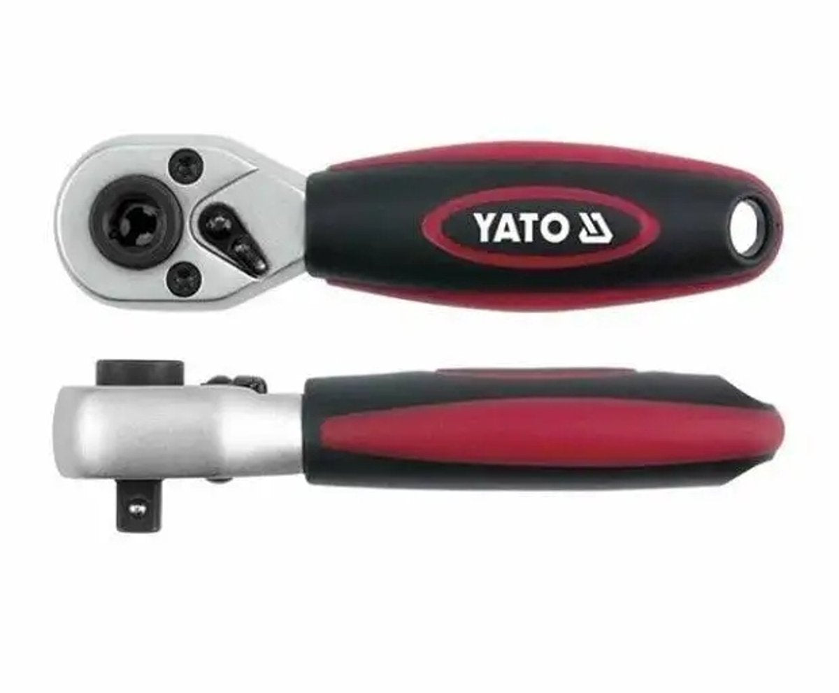 Cricchetto Yato 2x per punte e bussole, 1 4, 72 denti