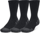 Under armor ua performance tech 3pk crew-blk unisex sports socks - black - jet gray