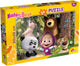 Lisciani masha puzzle plus 24 - diventiamo amici?