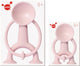 Moluk oogi actiefiguur junior - roze - h7,5cm - met zuignappen voor elk glad oppervlak - 3 jaar